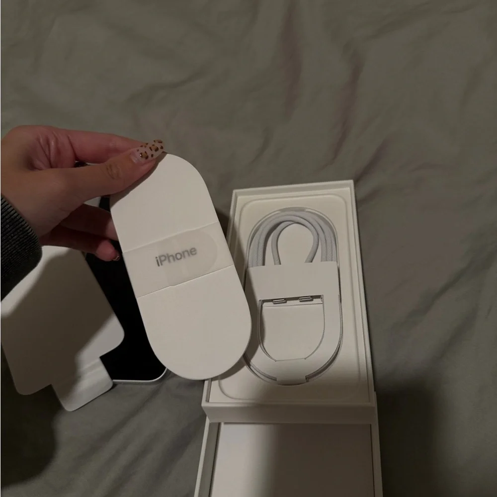 Apple iPhone 16E with Box - Black and White